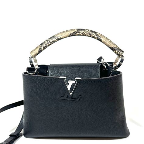 louis vuitton capucines dupe|Louis Vuitton snakeskin bag.